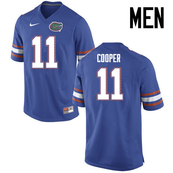 Florida Gators Men #11 Riley Cooper College Football Jerseys Blue